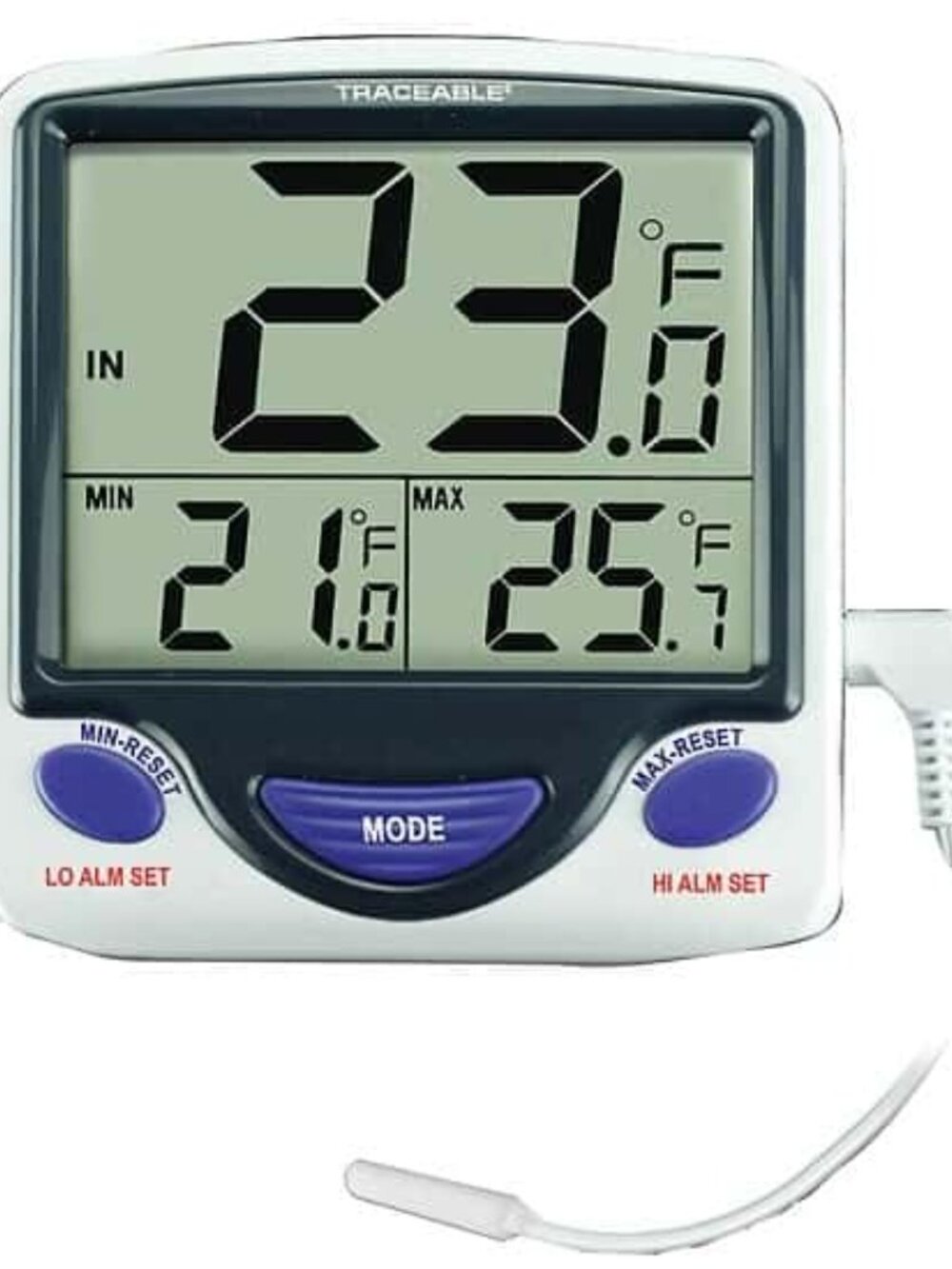 Traceable Jumbo Display Fridge/Freezer Digital Thermometer with Calibration New - Picture 6 of 7